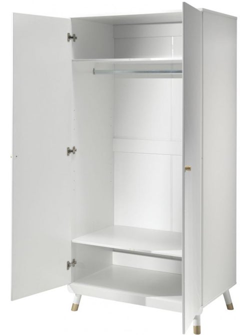 Armoire 2 portes billy he 100x200x59cm - Kiabi Armoire 2 portes billy he 100x200x59cm - Kiabi