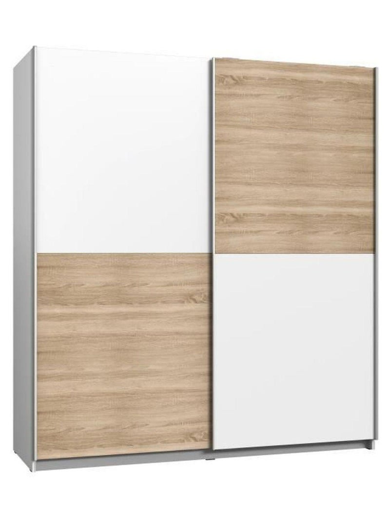 Armoire 2 portes coulissantes - Panneaux de - AUCUNE Blanc - Kiabi