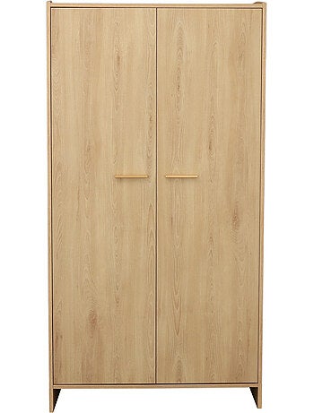 Armoire 2 portes décor bois hêtre - SAUTHON
