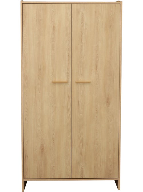 Armoire 2 portes décor bois hêtre - SAUTHON - Kiabi