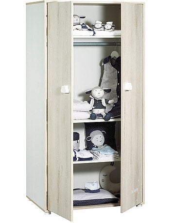 Armoire 2 portes en bois - BABYPRICE