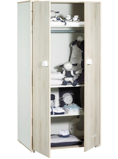 Armoire 2 portes en bois - BABYPRICE - Kiabi