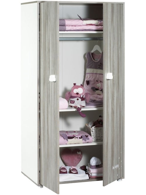 Armoire 2 portes en bois - BABYPRICE - Kiabi