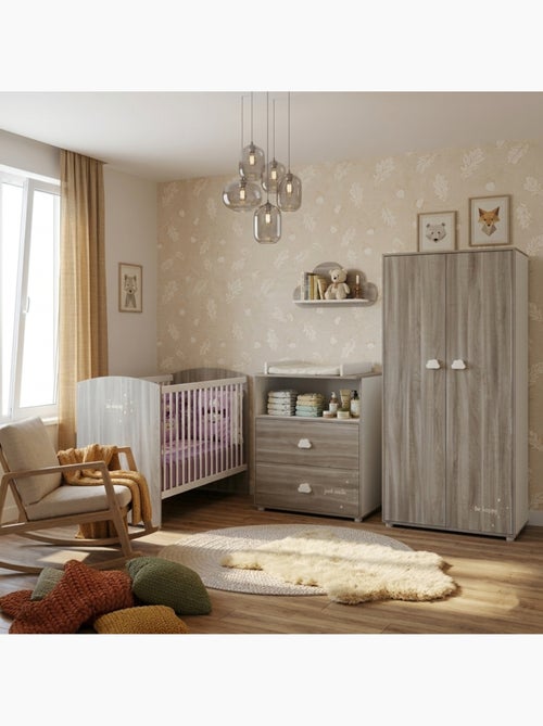 Armoire 2 portes en bois - BABYPRICE - Kiabi