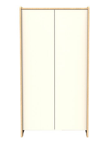Armoire 2 portes en bois décor chêne miel - SAUTHON