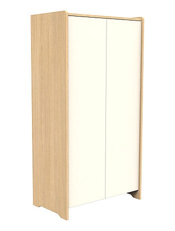 Armoire 2 portes en bois décor chêne miel - SAUTHON