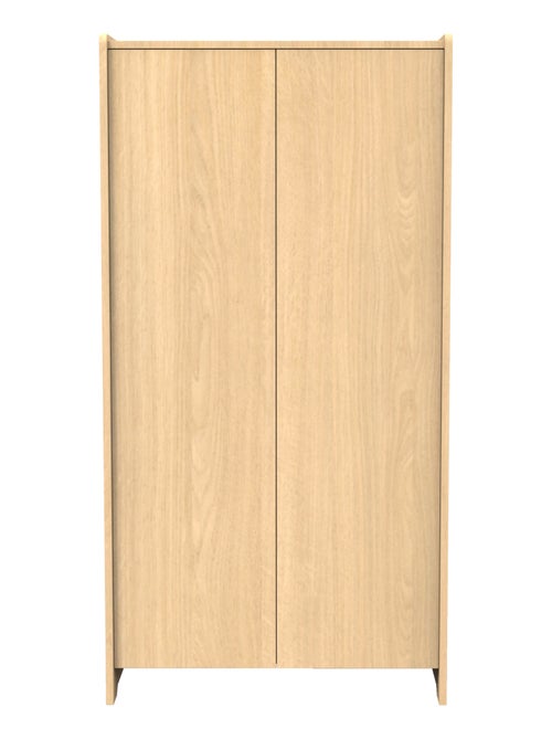 Armoire 2 portes en bois décor chêne miel - SAUTHON - Kiabi