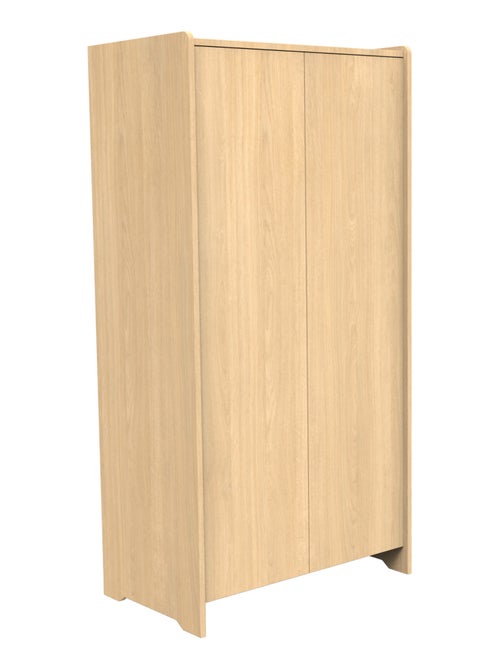 Armoire 2 portes en bois décor chêne miel - SAUTHON - Kiabi