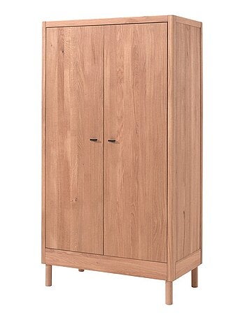 Armoire 2 portes en chêne massif ROMANE