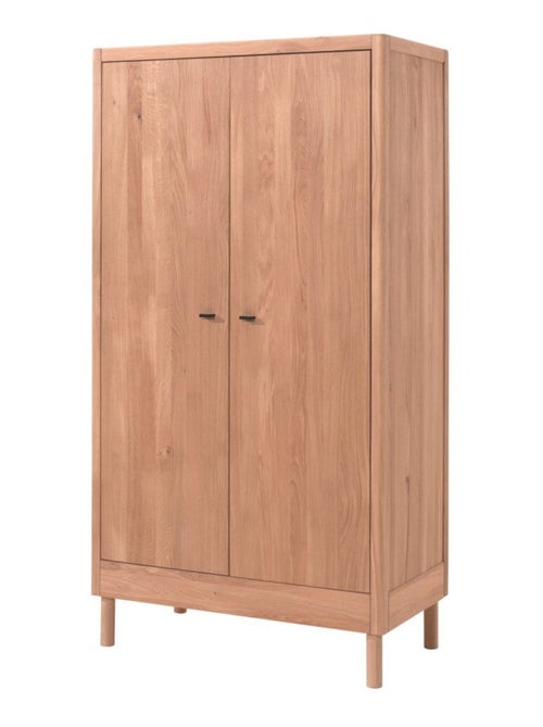 Armoire 2 portes en chêne massif  ROMANE - Kiabi