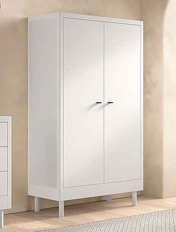 Armoire 2 portes en hêtre massif AUBANE