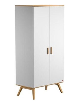 Armoire 2-portes Nautis blanc/bois
