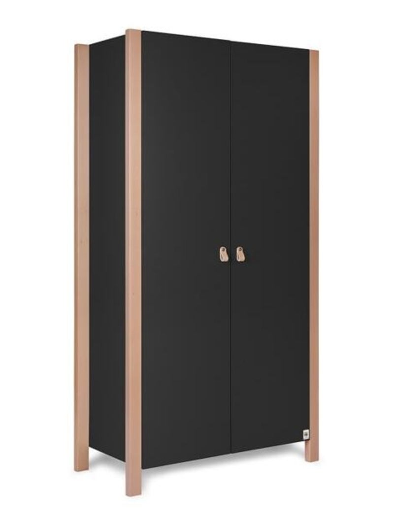 Armoire 2 portes YappyÉtude gris anthracite - Kiabi