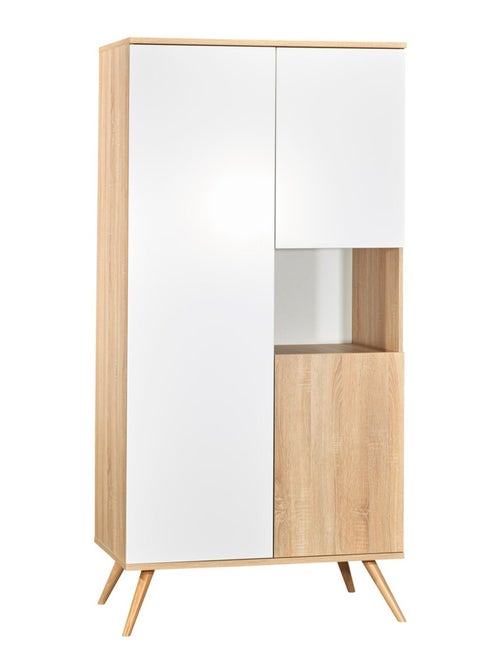 Armoire 3 portes 1 niche en bois - SAUTHON - Kiabi