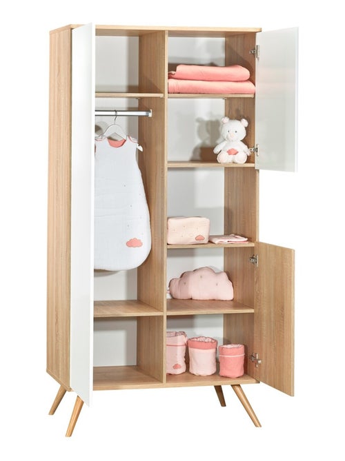 Armoire 3 portes 1 niche en bois - SAUTHON - Kiabi