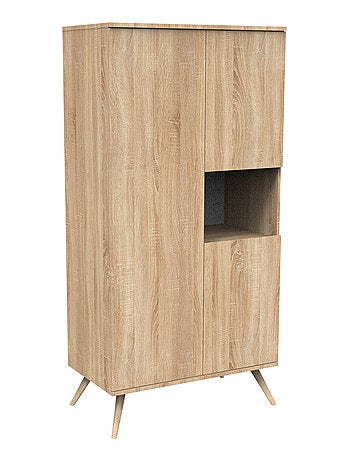 Armoire 3 portes 1 niche en bois - SAUTHON