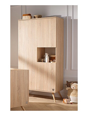 Armoire 3 portes 1 niche en bois - SAUTHON