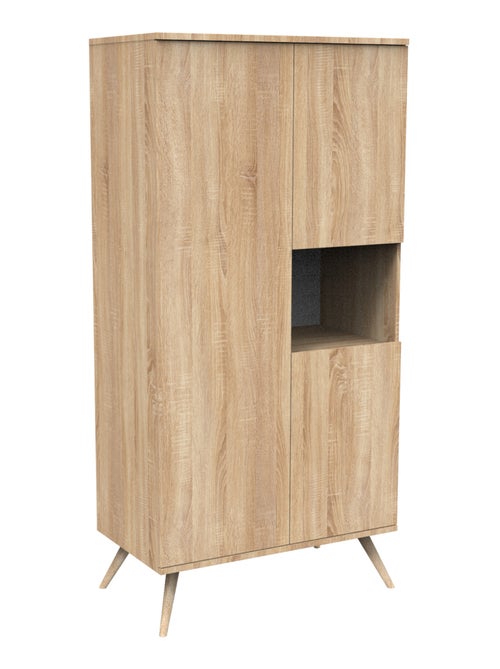 Armoire 3 portes 1 niche en bois - SAUTHON - Kiabi