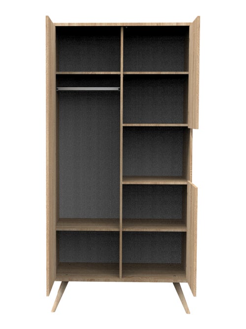 Armoire 3 portes 1 niche en bois - SAUTHON - Kiabi