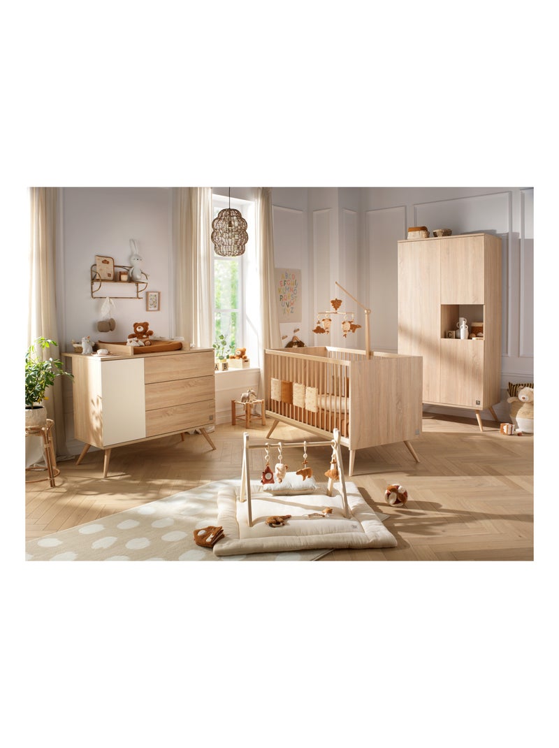 Armoire 3 portes 1 niche en bois - SAUTHON Marron - Kiabi