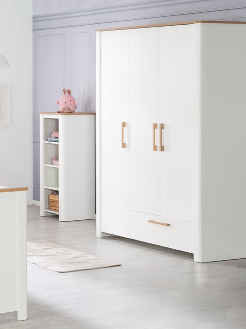 Armoire 3 portes 1 tiroir en bois - ROBA 'Ava' - Kiabi Armoire 3 portes 1 tiroir en bois - ROBA 'Ava' - Kiabi