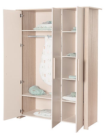 Armoire 3 portes à fermeture douce 'Roba Momo'