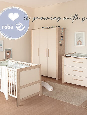 Armoire 3 portes à fermeture douce 'Roba Momo'