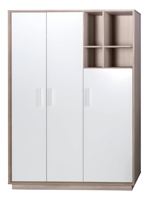 Armoire 3 portes battantes 4 niches ROBA - Kiabi