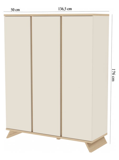 Armoire 3 Portes Extra Large - SIENNA - Kiabi