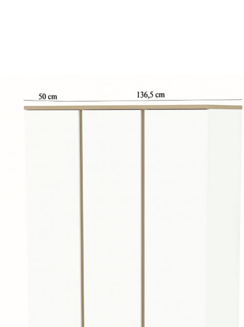 Armoire 3 Portes Extra Large - SIENNA - Kiabi