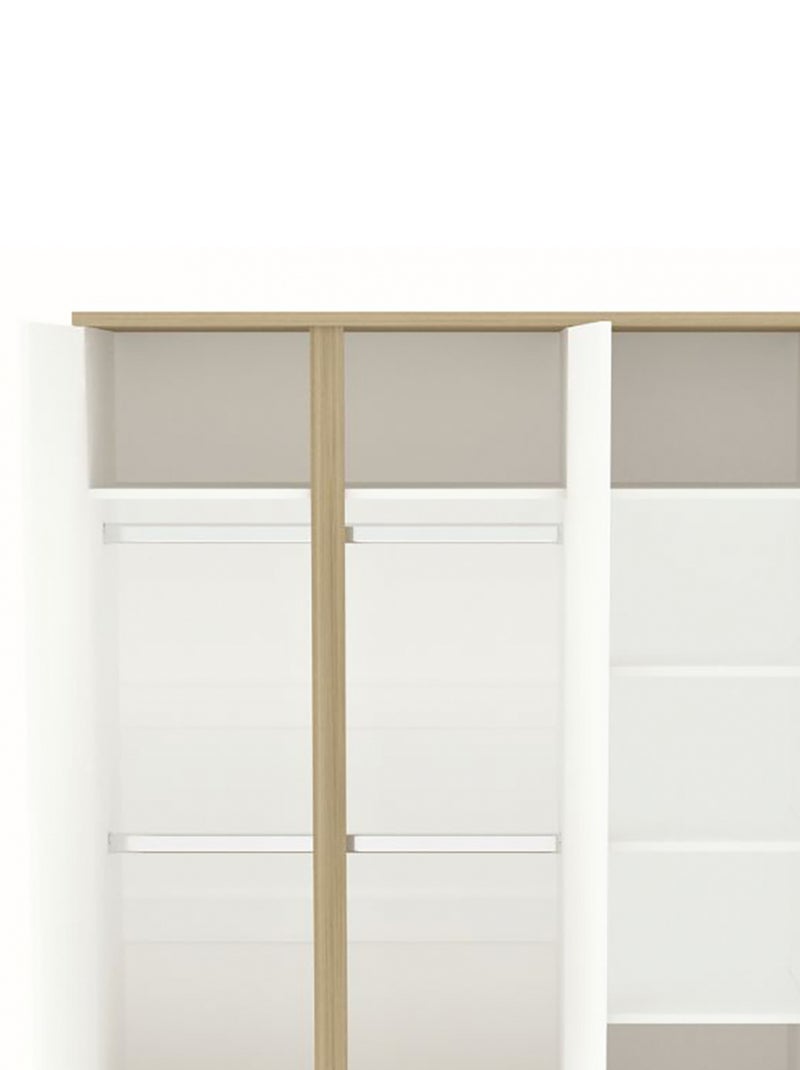 Armoire 3 Portes Extra Large - SIENNA Blanc - Kiabi