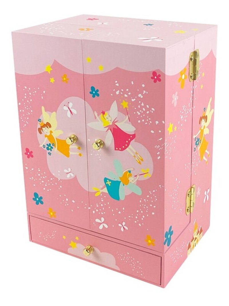 Armoire à bijoux musicale Princesse Rose - Kiabi