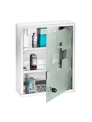 Armoire à pharmacie - Acier - 30 x 40 cm