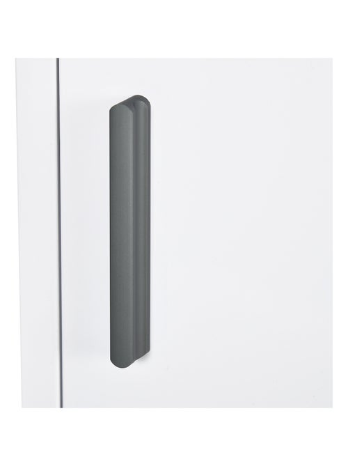 Armoire à pharmacie 2 étagères 3 niv. logo croix acier blanc - Kiabi Armoire à pharmacie 2 étagères 3 niv. logo croix acier blanc - Kiabi