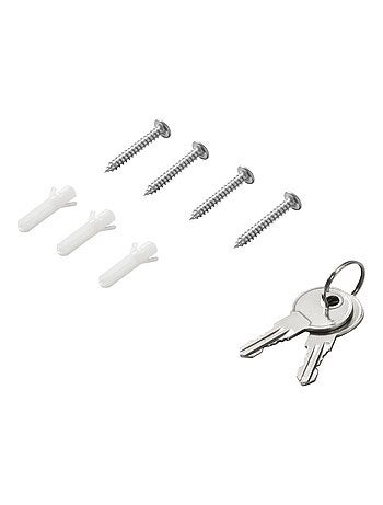 Armoire à pharmacie 2 étagères acier inox.