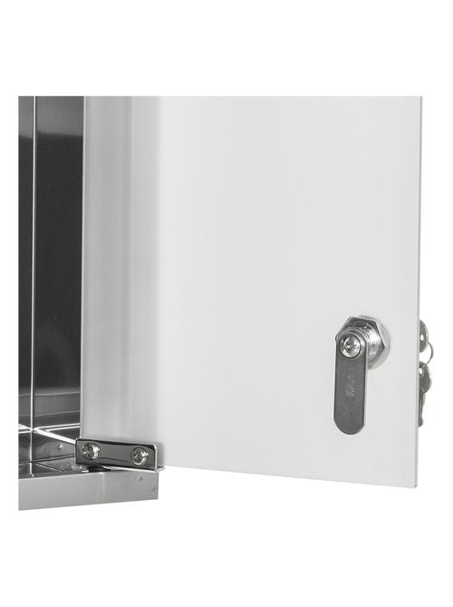 Armoire à pharmacie 2 étagères acier inox. - Kiabi Armoire à pharmacie 2 étagères acier inox. - Kiabi