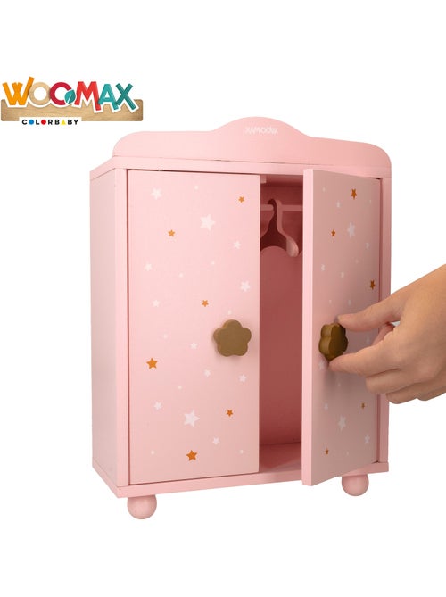 Armoire à poupée en bois WOOMAX - Kiabi Armoire à poupée en bois WOOMAX - Kiabi