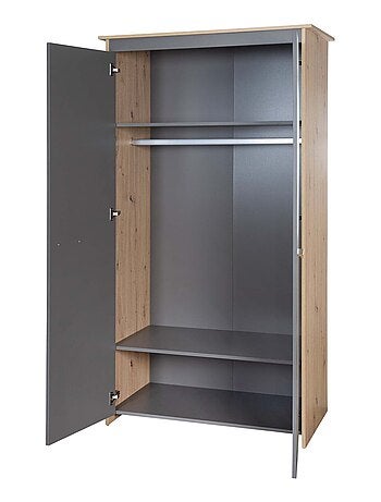 Armoire bébé 2 portes à fermeture douce en bois 'Roba Anna'