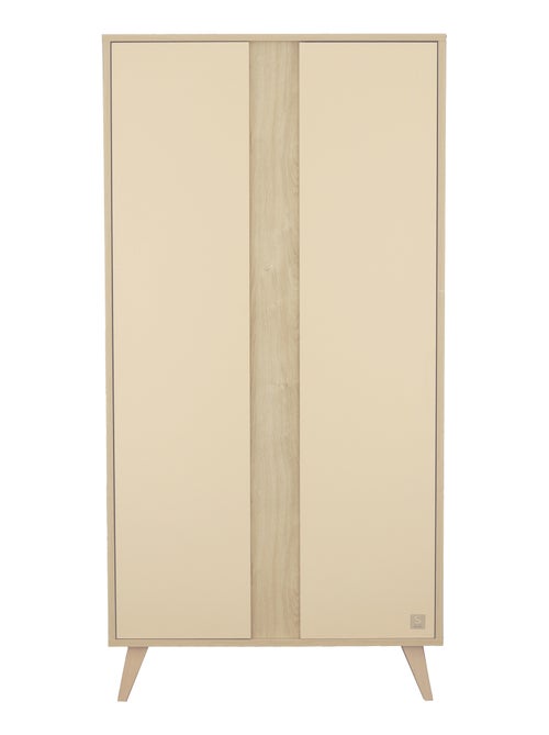 Armoire bébé 2 portes avec pieds bois - SAUTHON - Kiabi