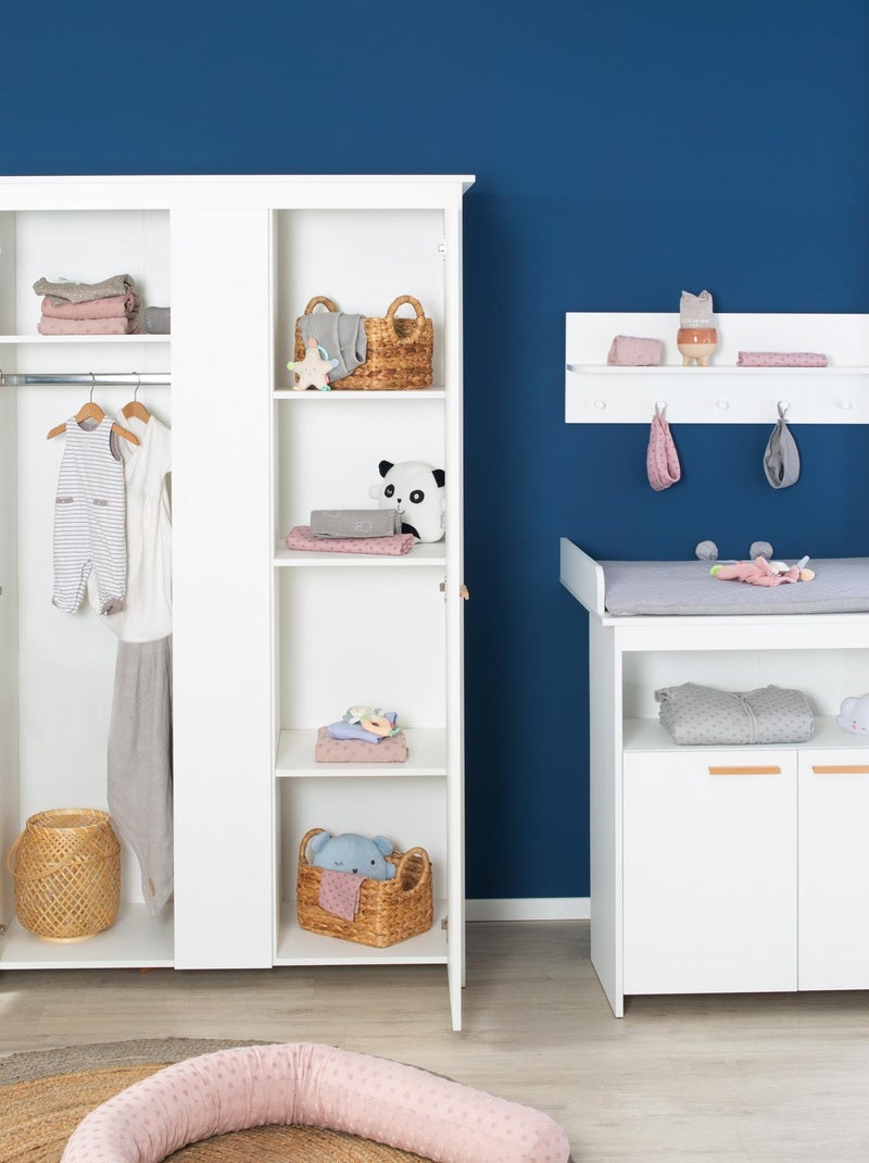 Armoire bébé 2 portes battantes - ROBA 'Anton' Blanc - Kiabi
