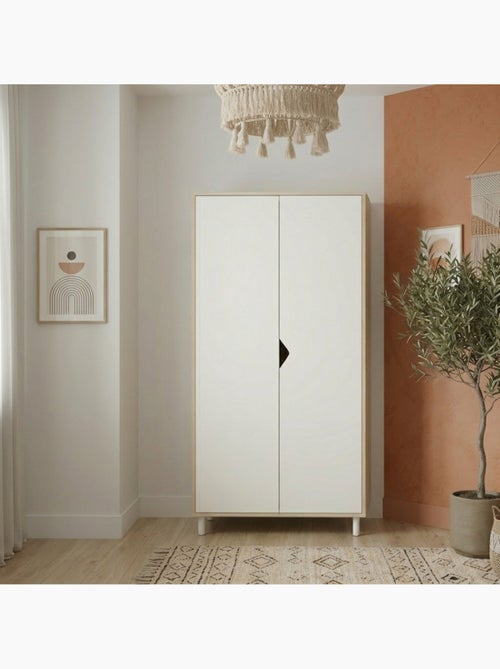 Armoire bébé 2 portes en bois - BABYPRICE - Kiabi