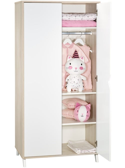Armoire bébé 2 portes en bois - BABYPRICE - Kiabi