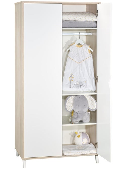 Armoire bébé 2 portes en bois - BABYPRICE - Kiabi