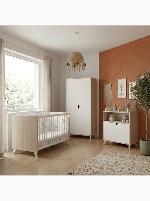 Armoire bébé 2 portes en bois - BABYPRICE - Kiabi