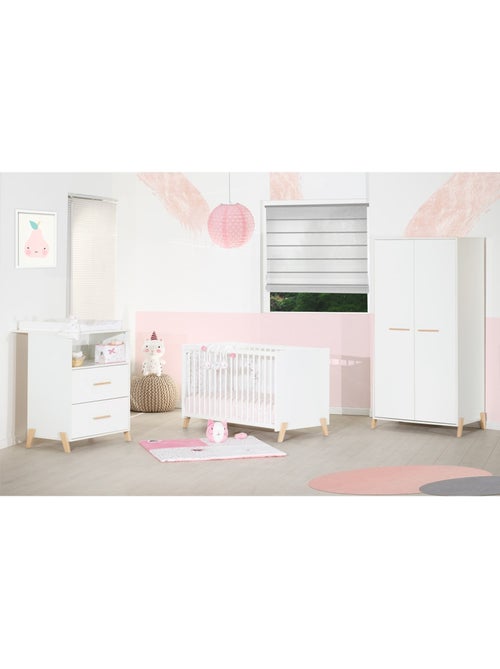 Armoire bébé 2 portes sur pieds en bois - BABYPRICE - Kiabi Armoire bébé 2 portes sur pieds en bois - BABYPRICE - Kiabi