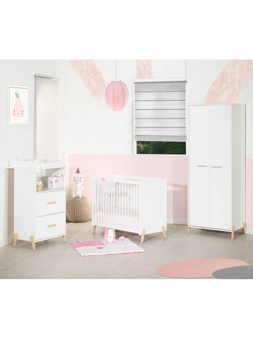 Armoire bébé 2 portes sur pieds en bois - - Kiabi