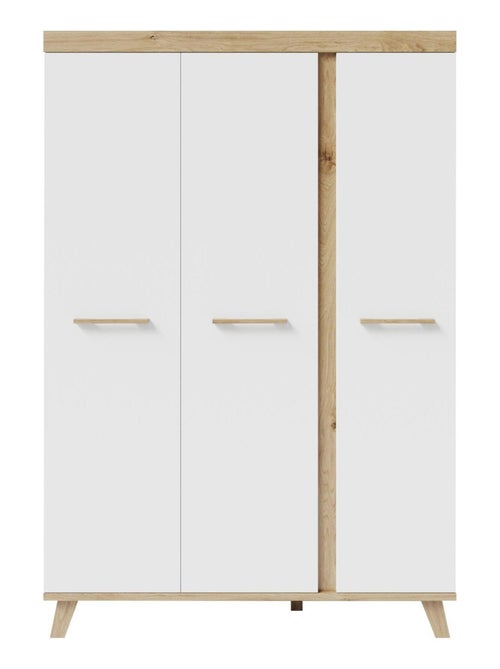 Armoire bébé 3 portes effet chêne - ROBA 'Smile' - Kiabi