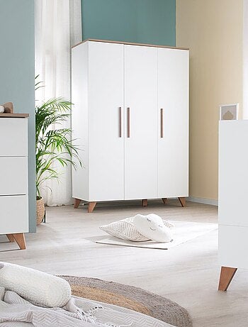 Armoire bébé 3 portes en bois - ROBA 'Ole'