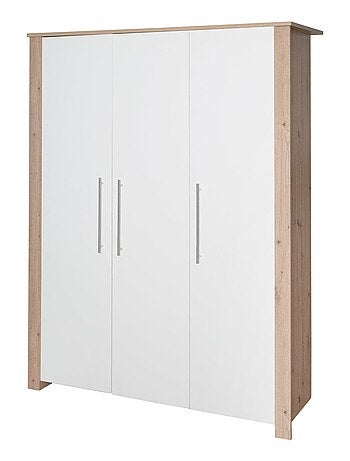 Armoire bébé 3 portes en bois effet chêne - ROBA 'Malo'