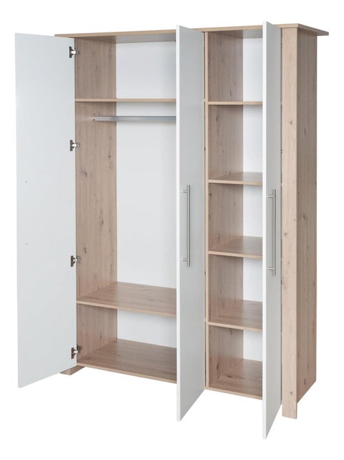 Armoire bébé 3 portes en bois effet chêne - ROBA 'Malo' - Kiabi